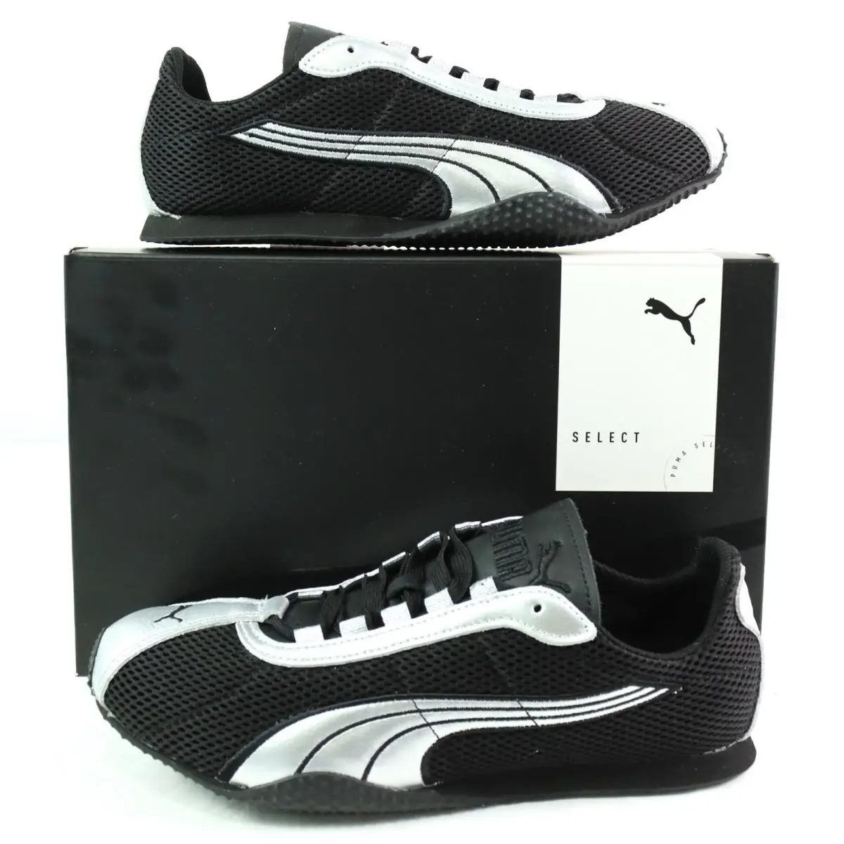 Puma H-street OG Casual Lightweight Street Sneakers In Black/silver Men`s Size 9