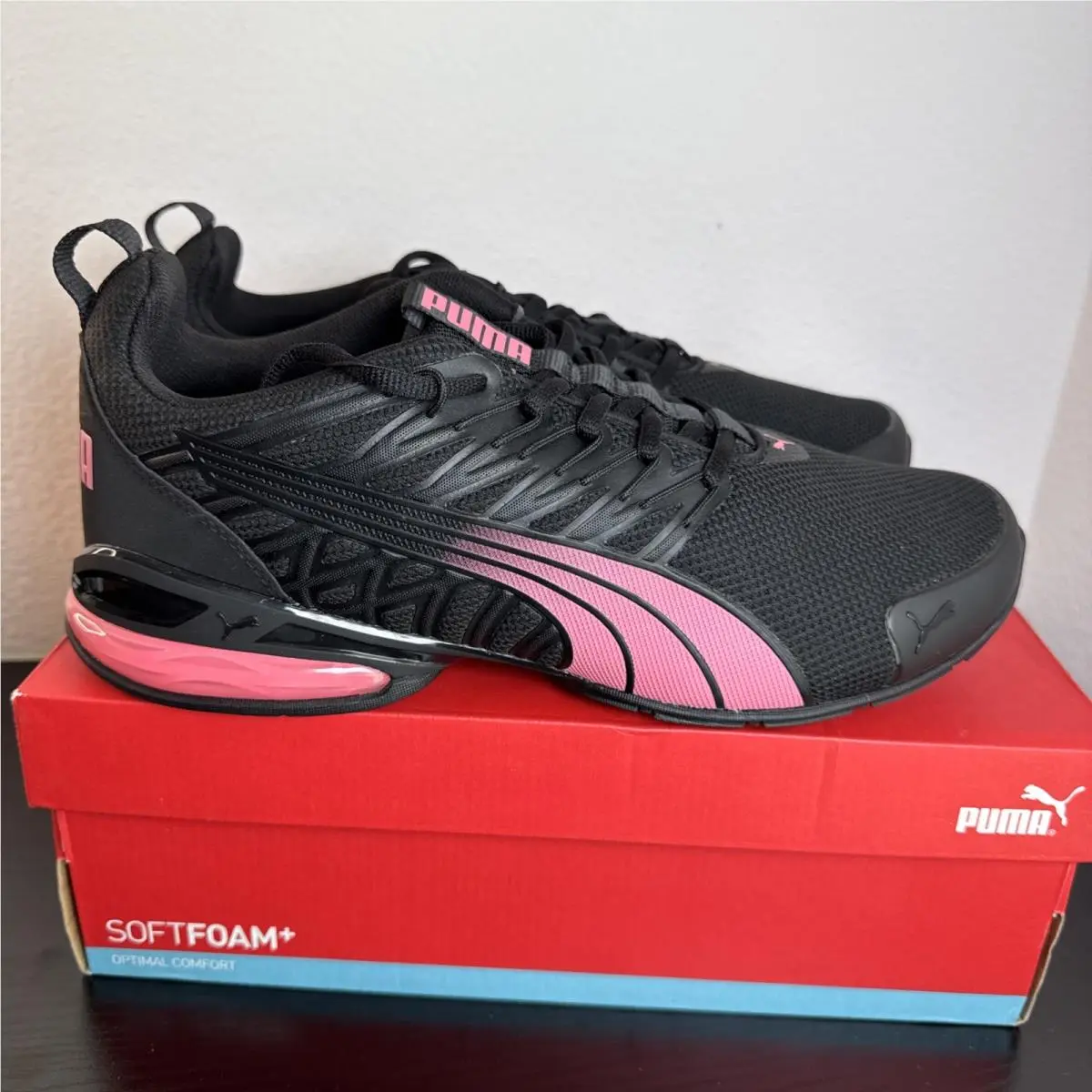 Women`s Size 11 Puma Voltaic Evo Evo Wns Puma Black-rosy Outlook 309720 37