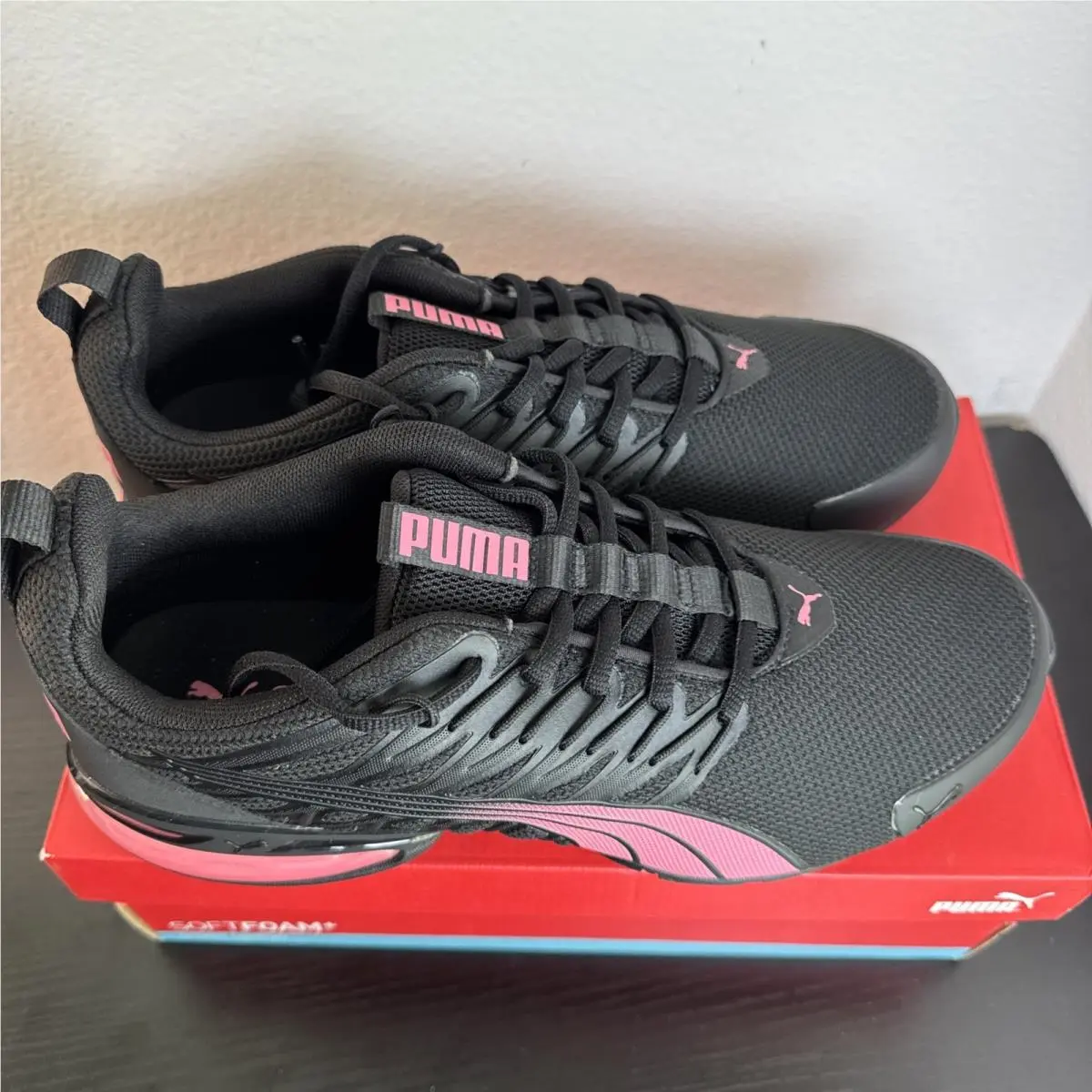 Puma shoes - PUMA Voltaic - Voltaic - 309720 37 - Puma Black-Rosy Outlook 0