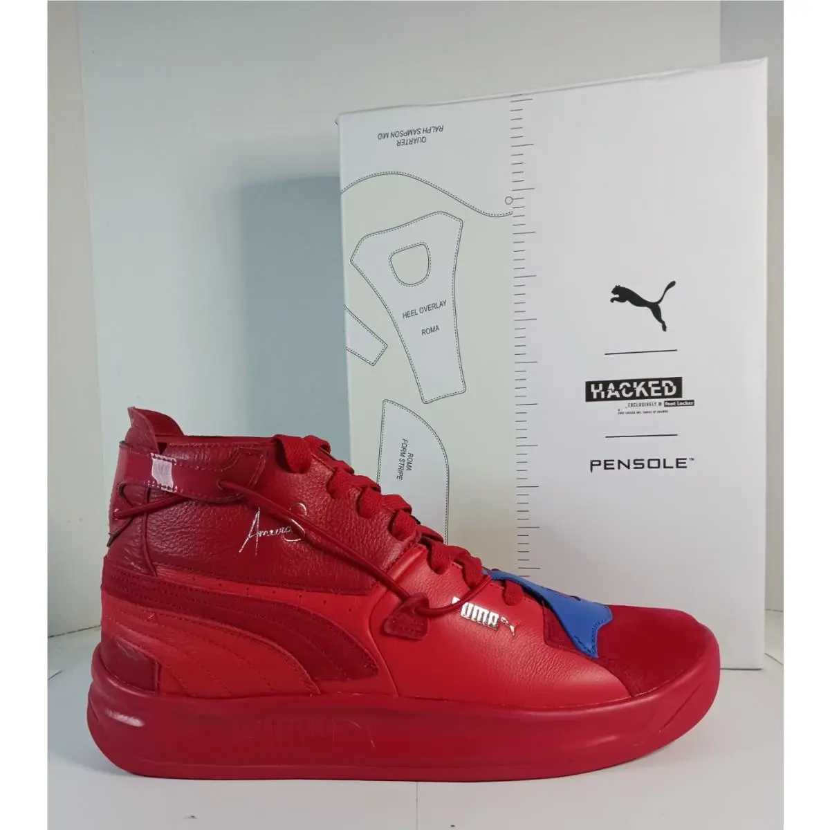 Puma shoes - Puma Pensole X Gv Detriot Lace Up - 37585501 - Red (UPC: 194579056718) 0