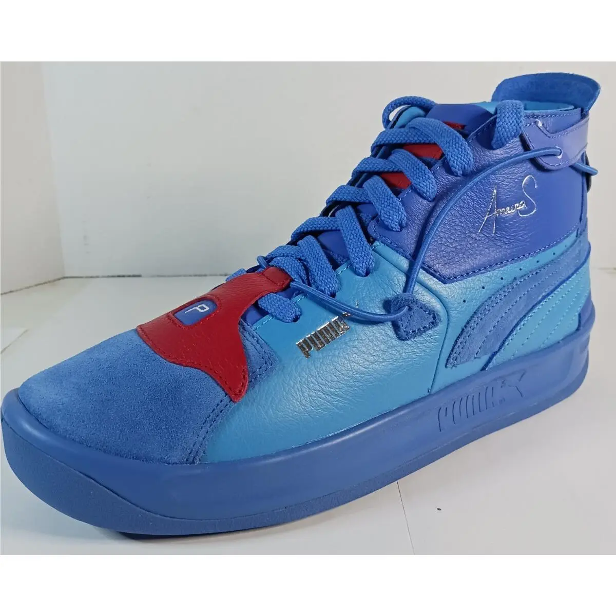 Puma shoes - Puma Pensole X Gv Detriot Lace Up - 37585501 - Red (UPC: 194579056718) 7