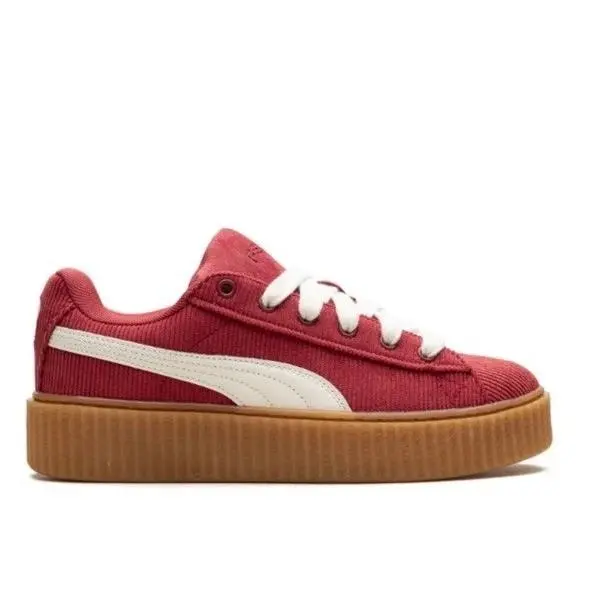 Puma x Fenty Creeper Phatty Corduroy Sneakers Womens 5 Red Gum Rihanna Platform
