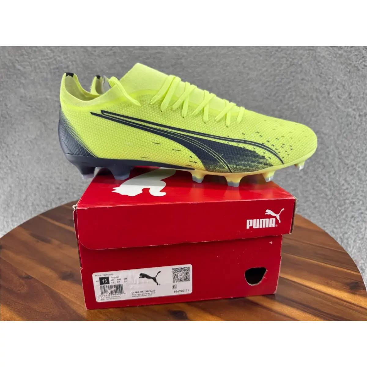 Puma Ultra Play Firm Ground Soccer Shoe Size 13 Fizzy Light Blue 106900 01
