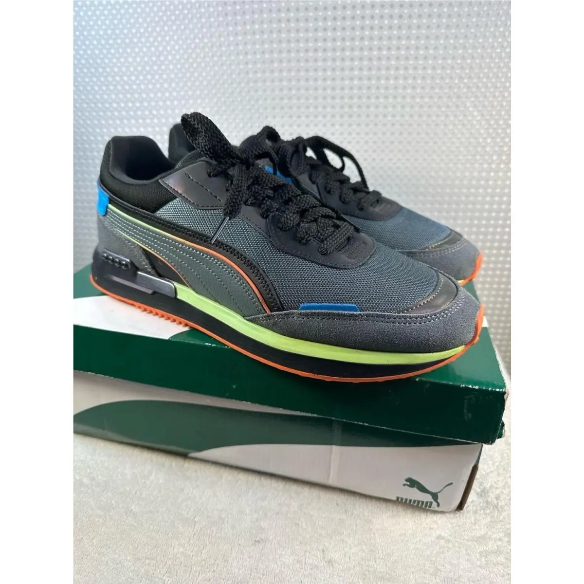 Puma City Rider LS Dark Slate Black Sneakers
