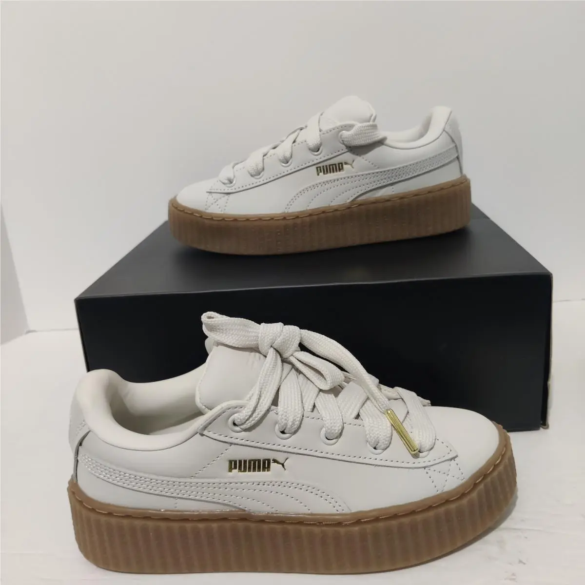 Girl`s Fenty x Puma Creeper Phatty Nubuck Sneakers 399866 03 Size 4.5