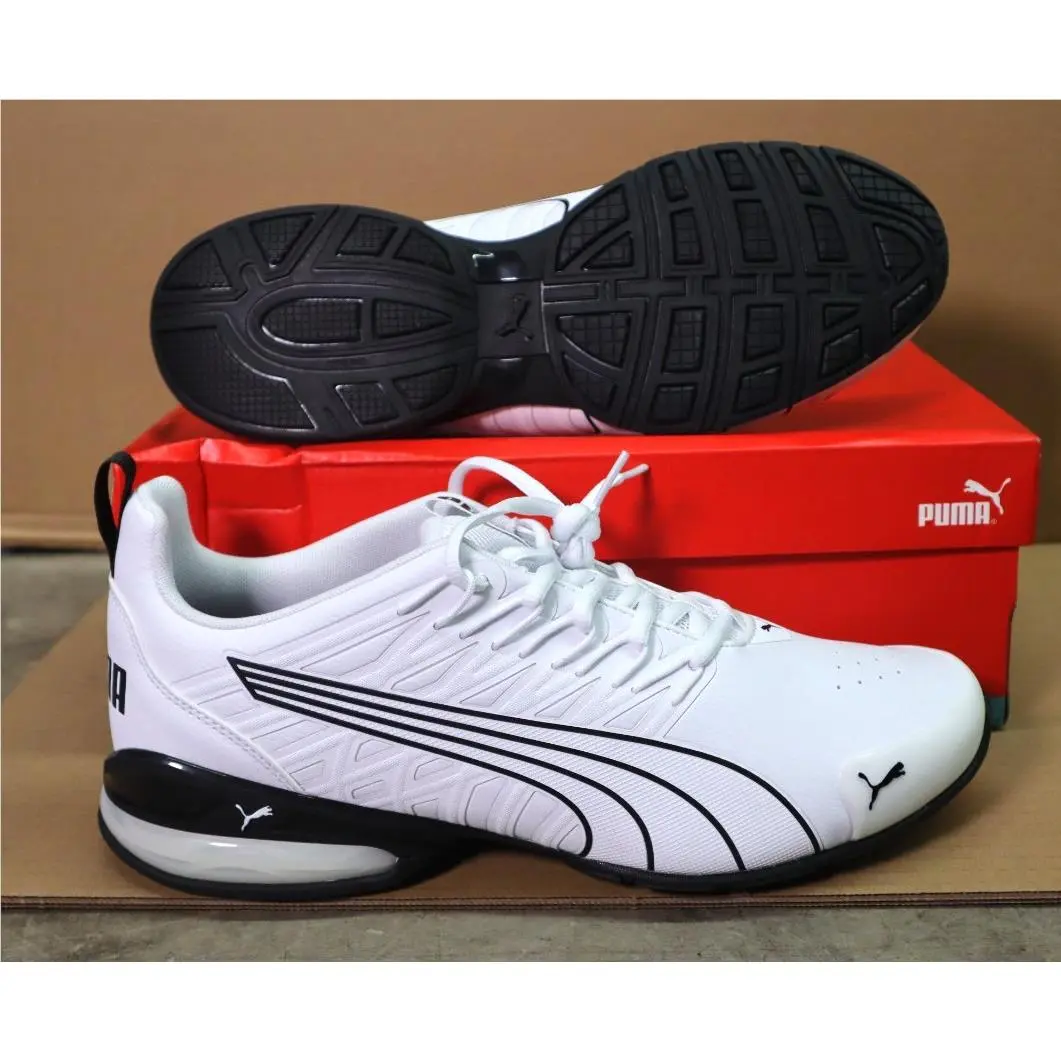 Men`s Puma Voltaic Evo Leather Puma White-puma Black 311976 01 Mens Size 10