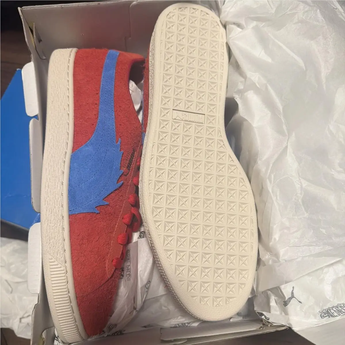 Puma shoes - PUMA Suede - Suede - Buggy Red/Blue/White (UPC: 196859179155) 3