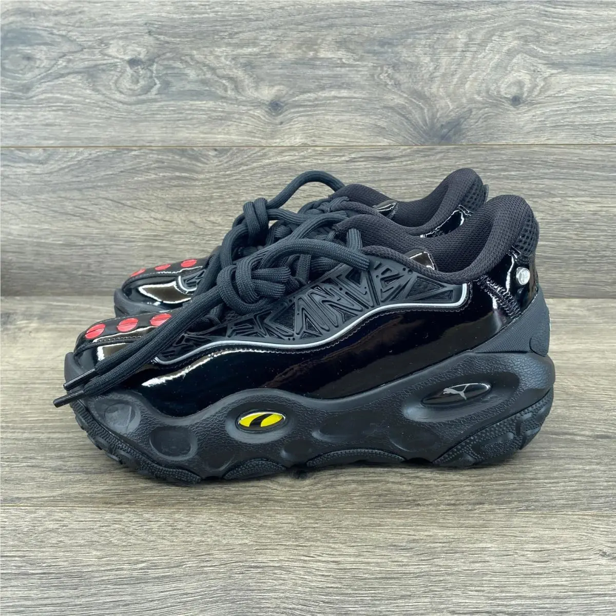 Puma La Francé Rnr Fast & Furious La Francé Rnr Fast Furious Mens 10 Black Patent Chunky Sneakers 310571-01