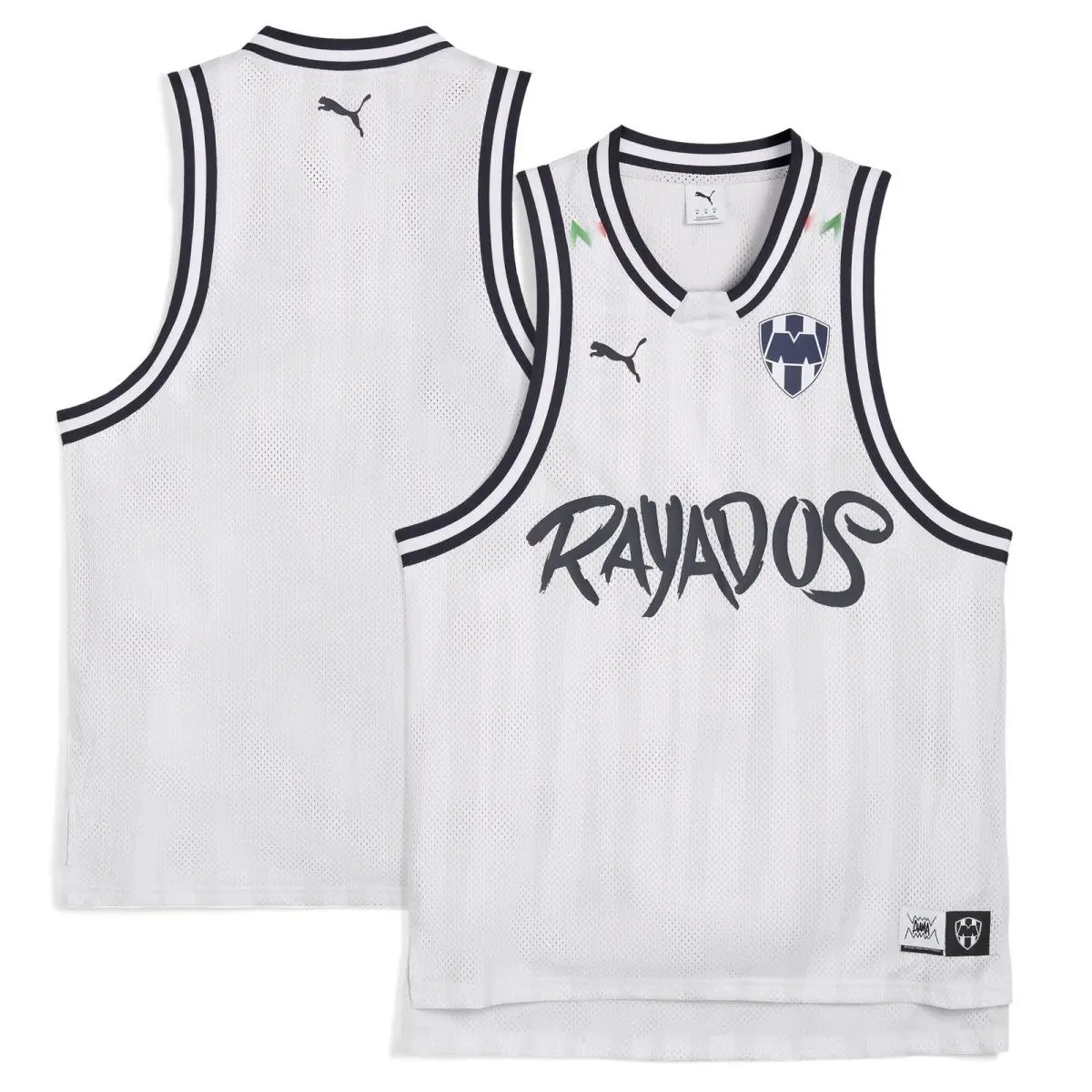 Men`s Puma Gray CF Monterrey 2025 Fifa Club World Cup Drycell Basketball Jersey
