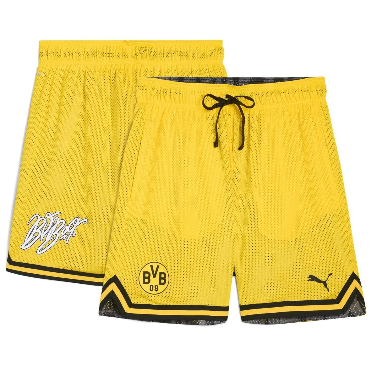 Men`s Puma Yellow Borussia Dortmund 2025 Fifa Club World Cup Hoops Reversible