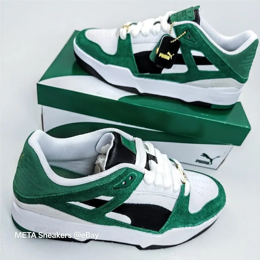 Puma shoes - PUMA Slipstream - Slipstream - 392081-01 - White/ Black / Green 8