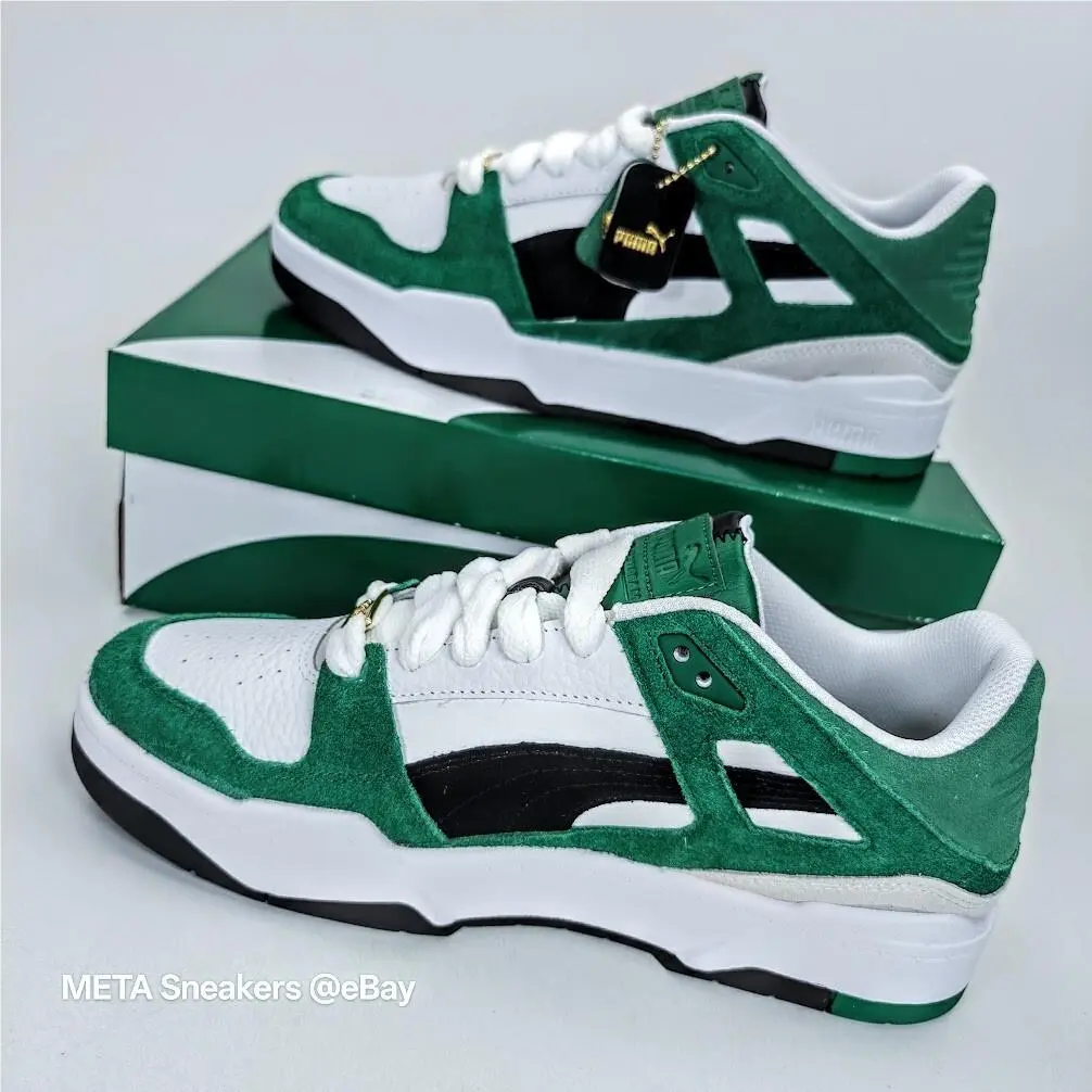 Puma shoes - PUMA Slipstream - Slipstream - 392081-01 - White/ Black / Green 10
