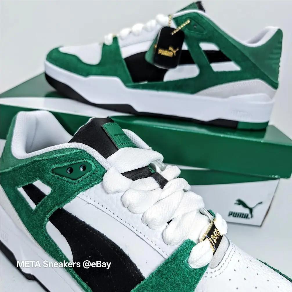 Puma shoes - PUMA Slipstream - Slipstream - 392081-01 - White/ Black / Green 11