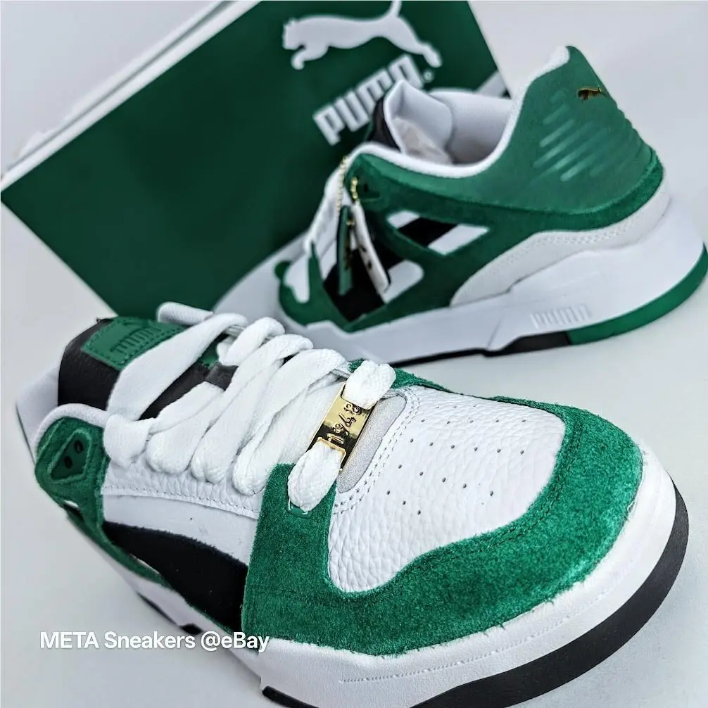 Puma shoes - PUMA Slipstream - Slipstream - 392081-01 - White/ Black / Green 1