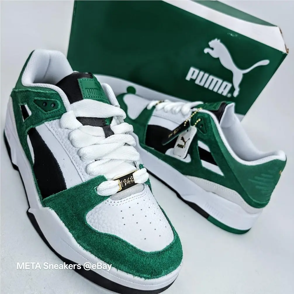Puma shoes - PUMA Slipstream - Slipstream - 392081-01 - White/ Black / Green 6