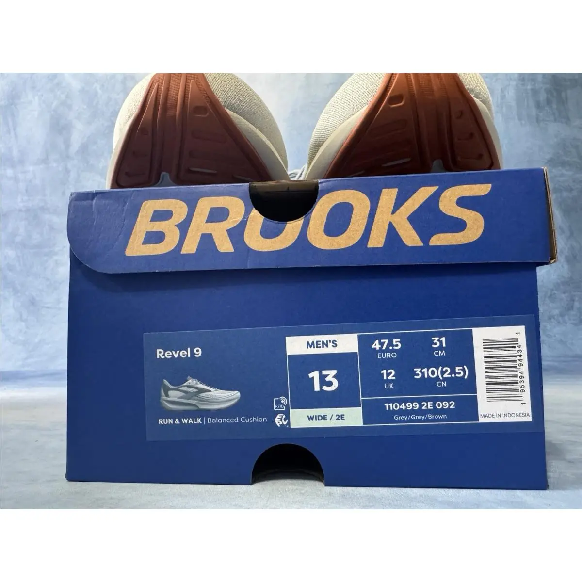Brooks shoes - Brooks Revel - Revel - Gray 10