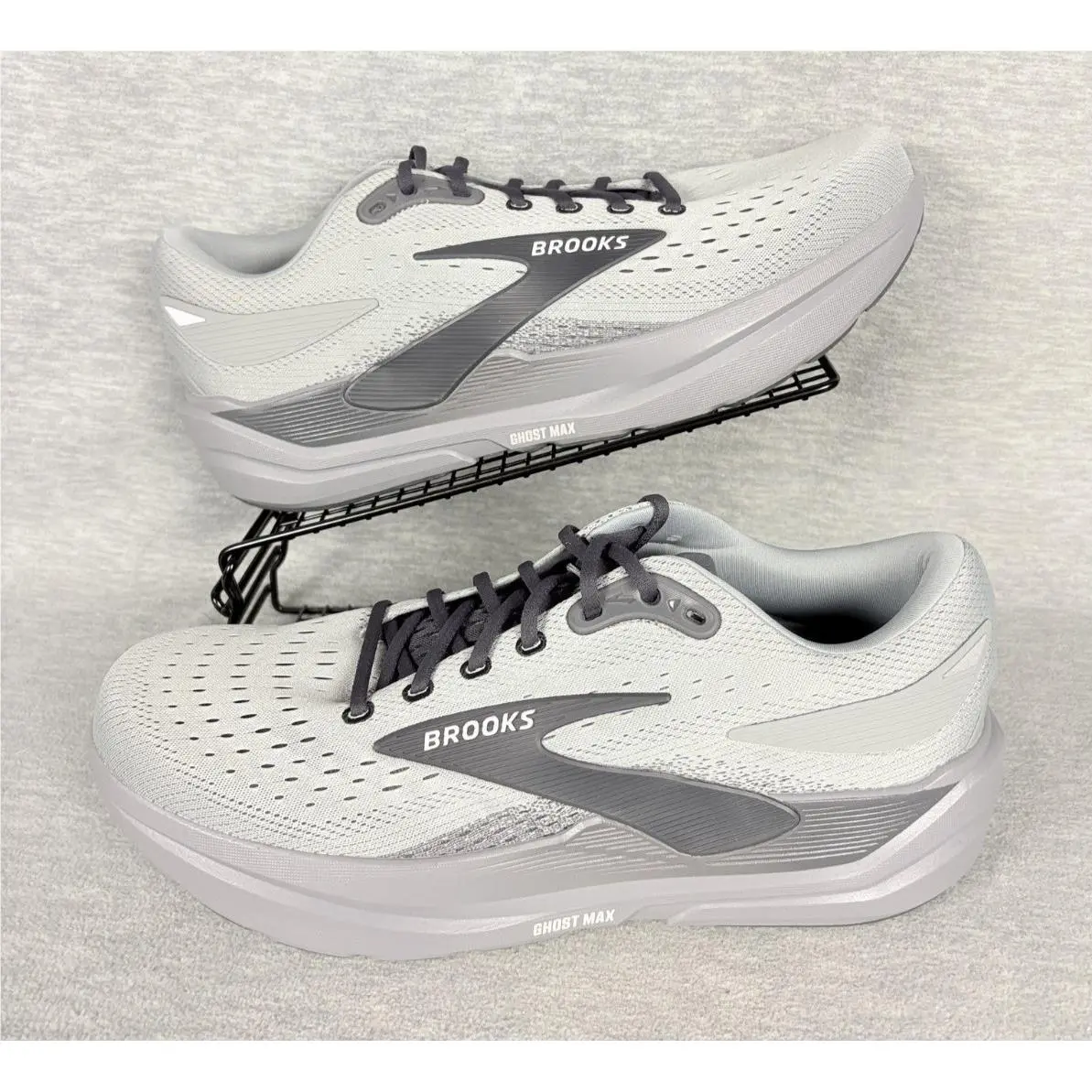 Brooks Ghost Max 3 Running Sneakers Mens 14 D Gray Black Cushion Support