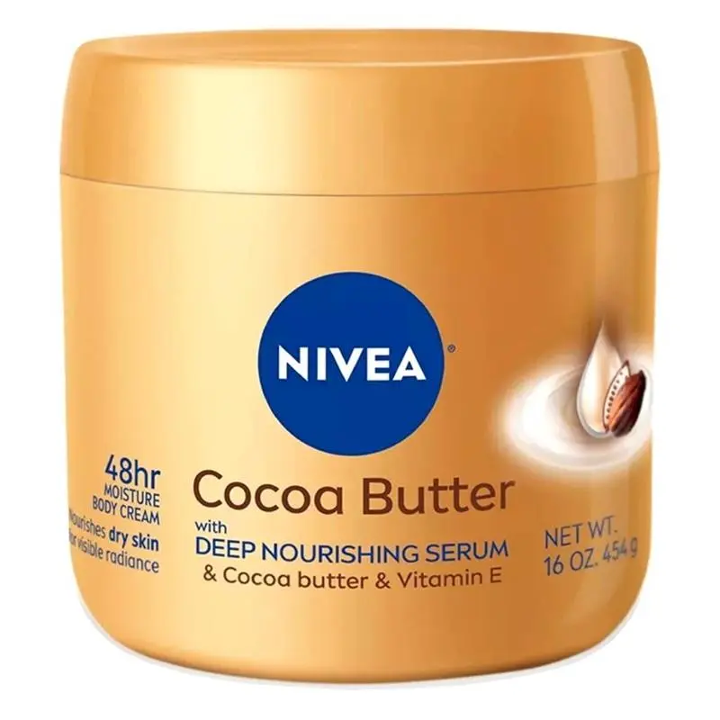 3 Pack  Body Cream Cocoa Butter Deep Nourishing Serum 16oz Jar by Nivea
