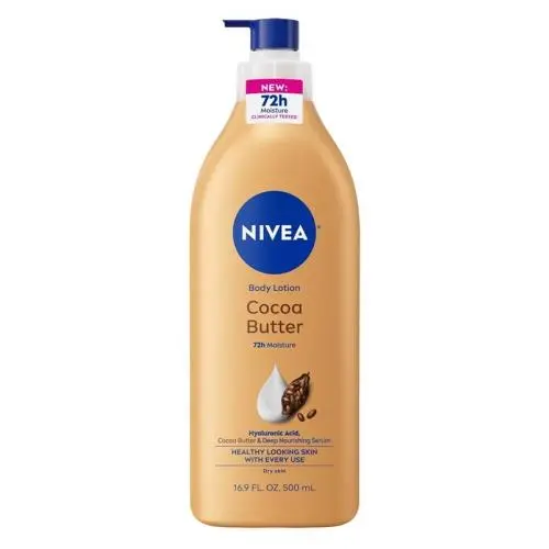 3 Pack Nivea Lotion Cocoa Butter 16.9oz Pump Nourishes Dry Sk
