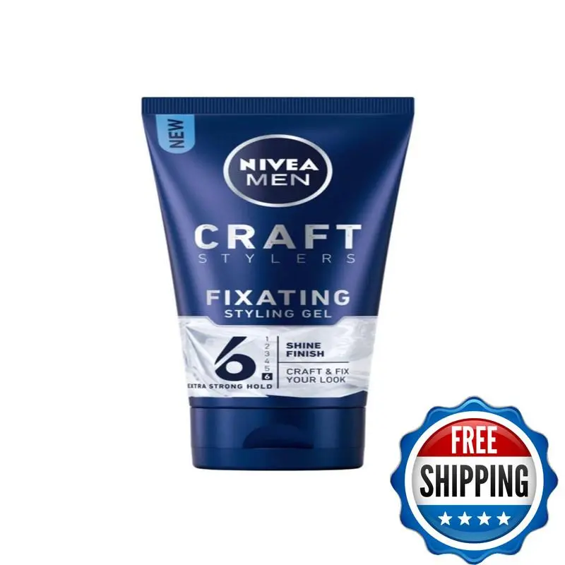 Men Craft Stylers Fixating Styling Gel Shine Finish Quick and Easy Hair by Nivea