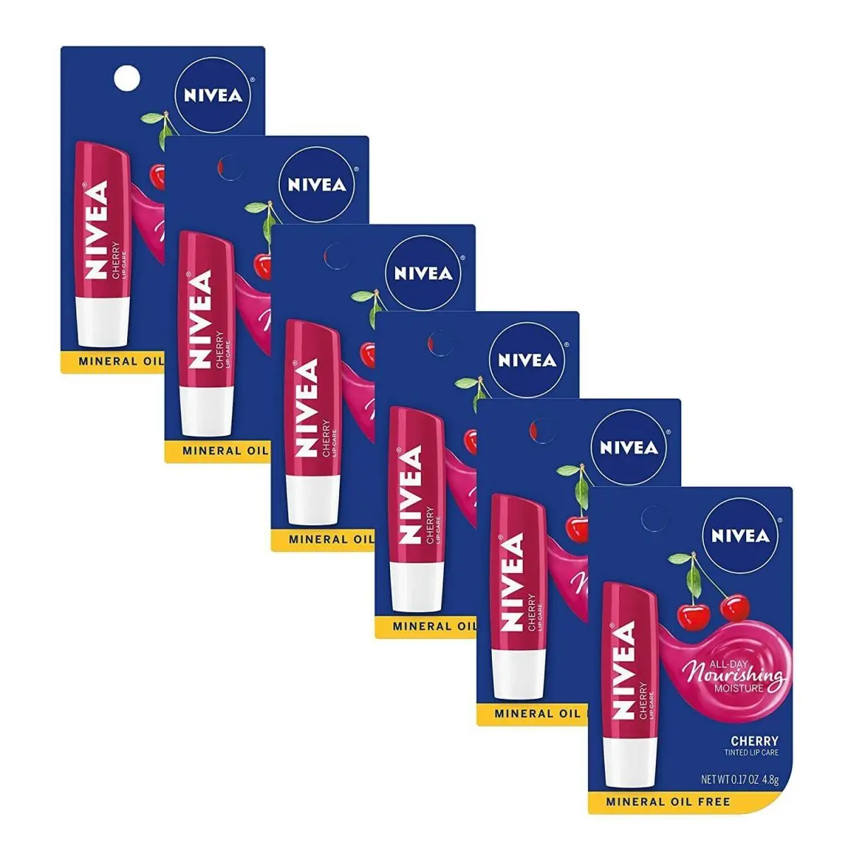 BL  Lip Care Cherry 0.17oz 6 Pieces Display 31304 by Nivea