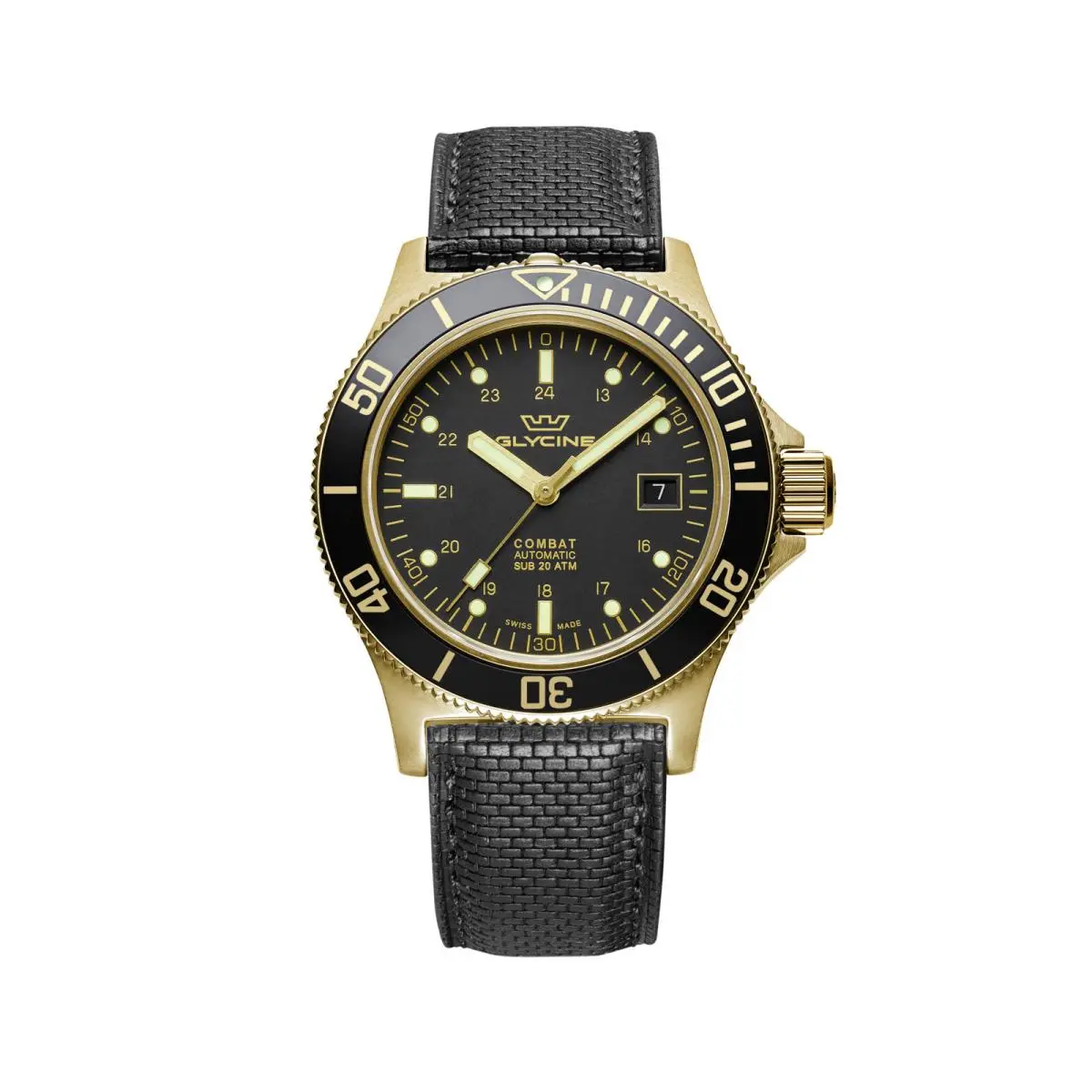 Glycine Men`s Combat Sub 42mm Automatic Watch GL0186