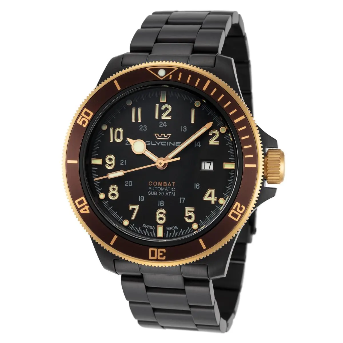 Glycine Men`s Combat Sub 46 46mm Automatic Watch GL0276