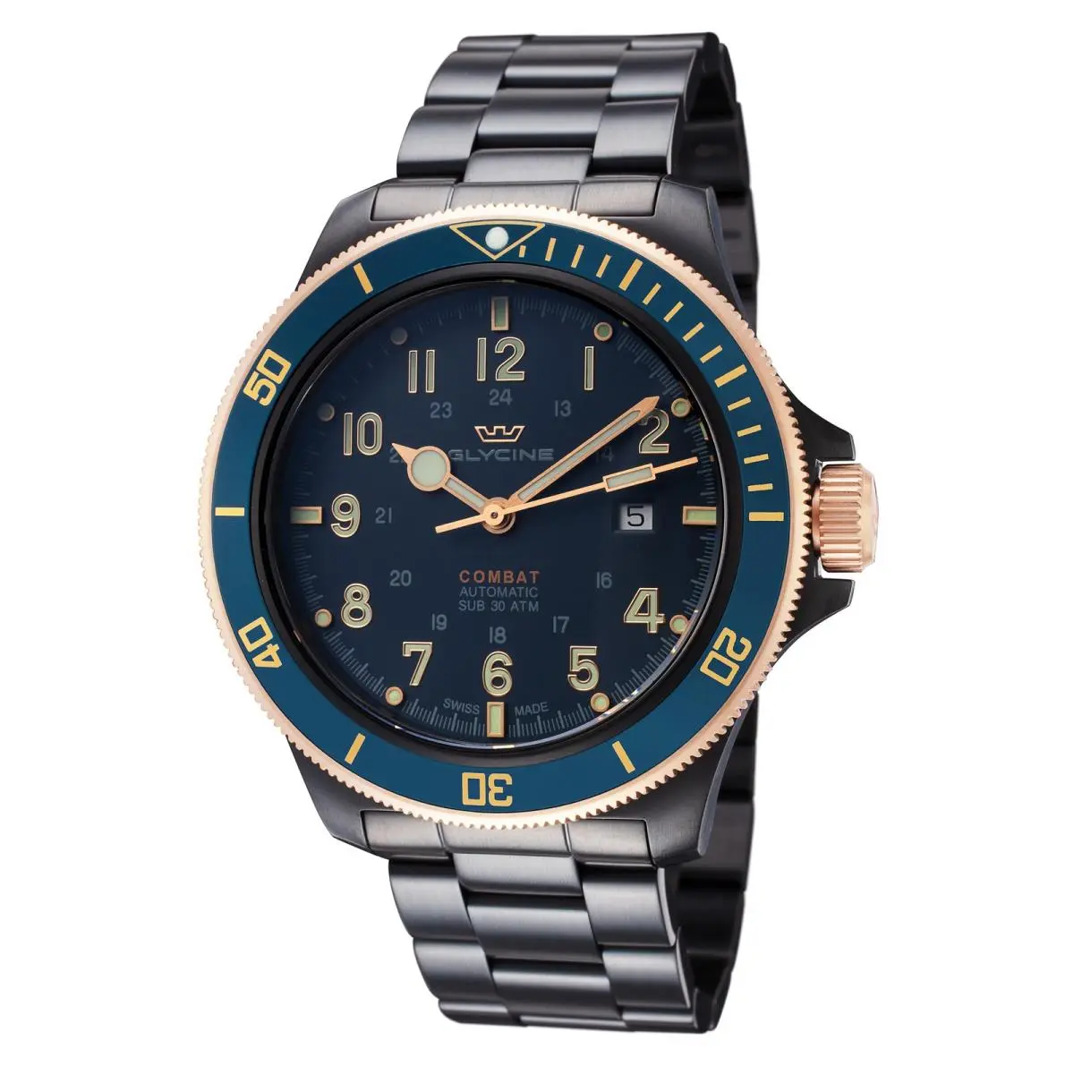 Glycine Men`s Combat Sub 46 46mm Automatic Watch GL0279