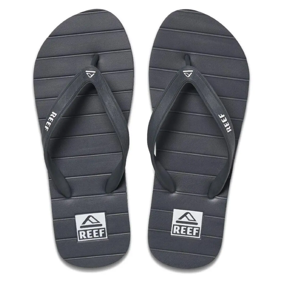 Men`s Switchfoot Flip Flop Durability Sandals Grey White Vintage Palm RB0A2 Grey/ White by Reef