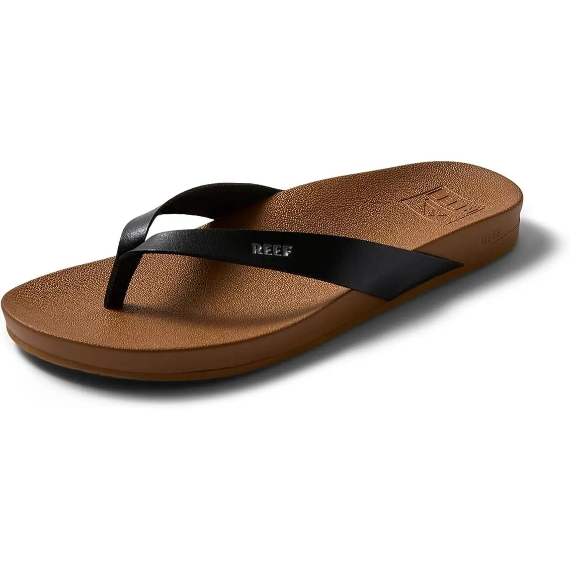 Reef Women`s Cushion Bounce Vista Court Flip Flops sz 5 Black sz 6 Rose Gold
