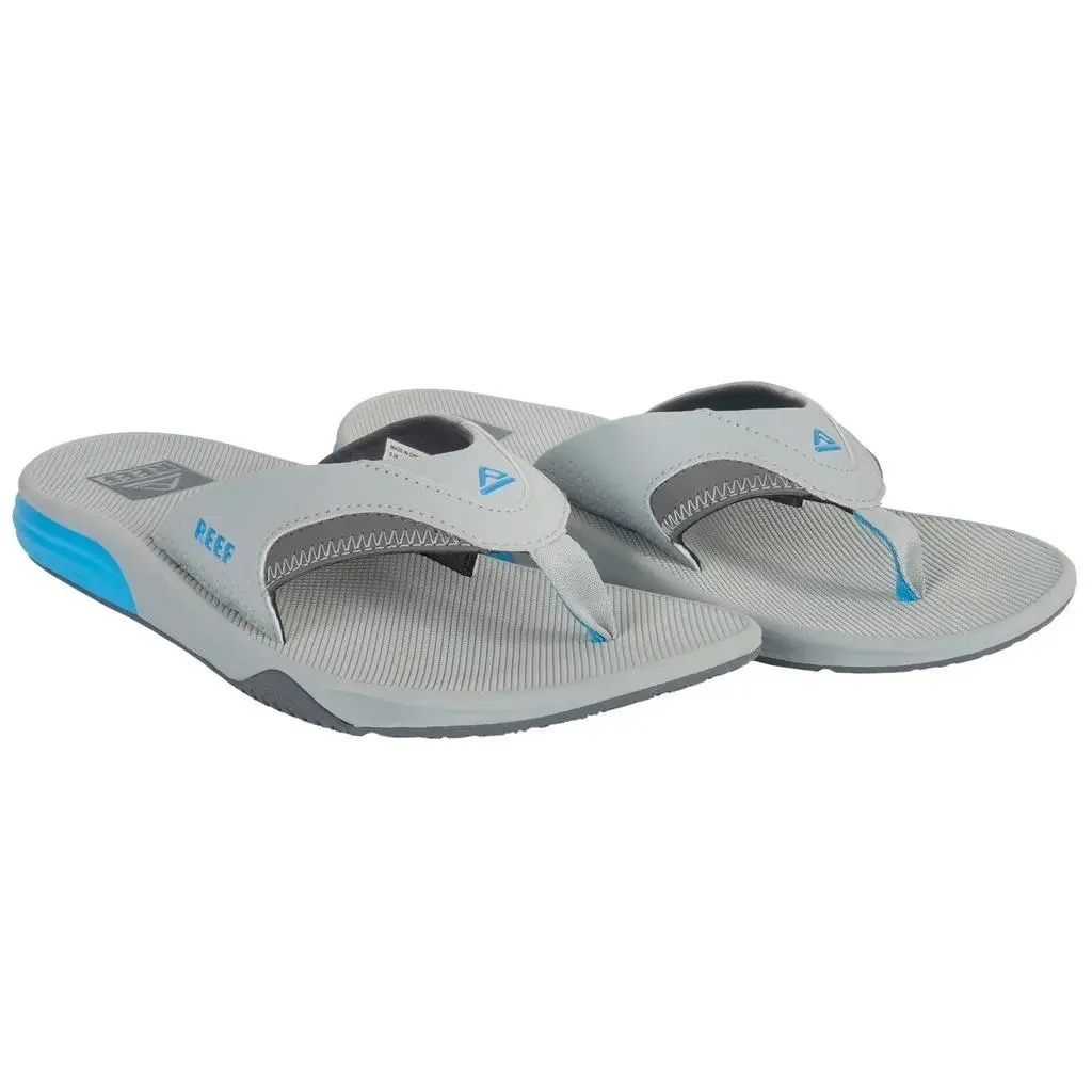 Men`s Cushion Fanning Flip Flop Sandals Gray by Reef