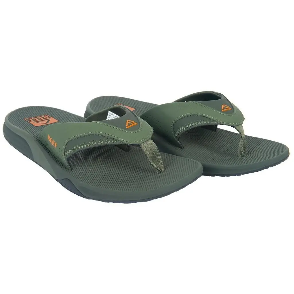 Men`s Cushion Fanning Flip Flop Sandals Green by Reef