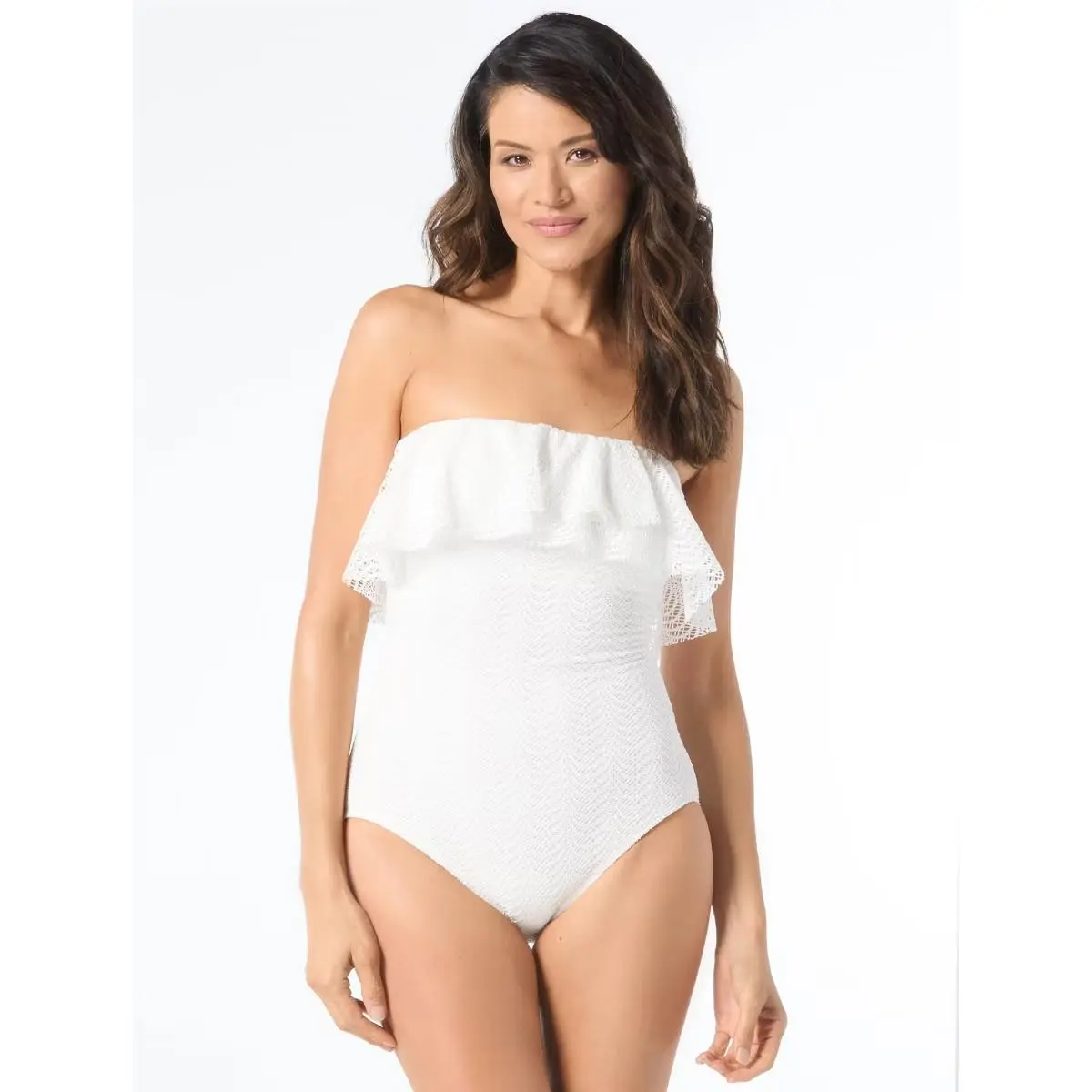 Coco  Women`s Coco Contours Agate One-piece Swimsuit - White Size 14/38D by Reef