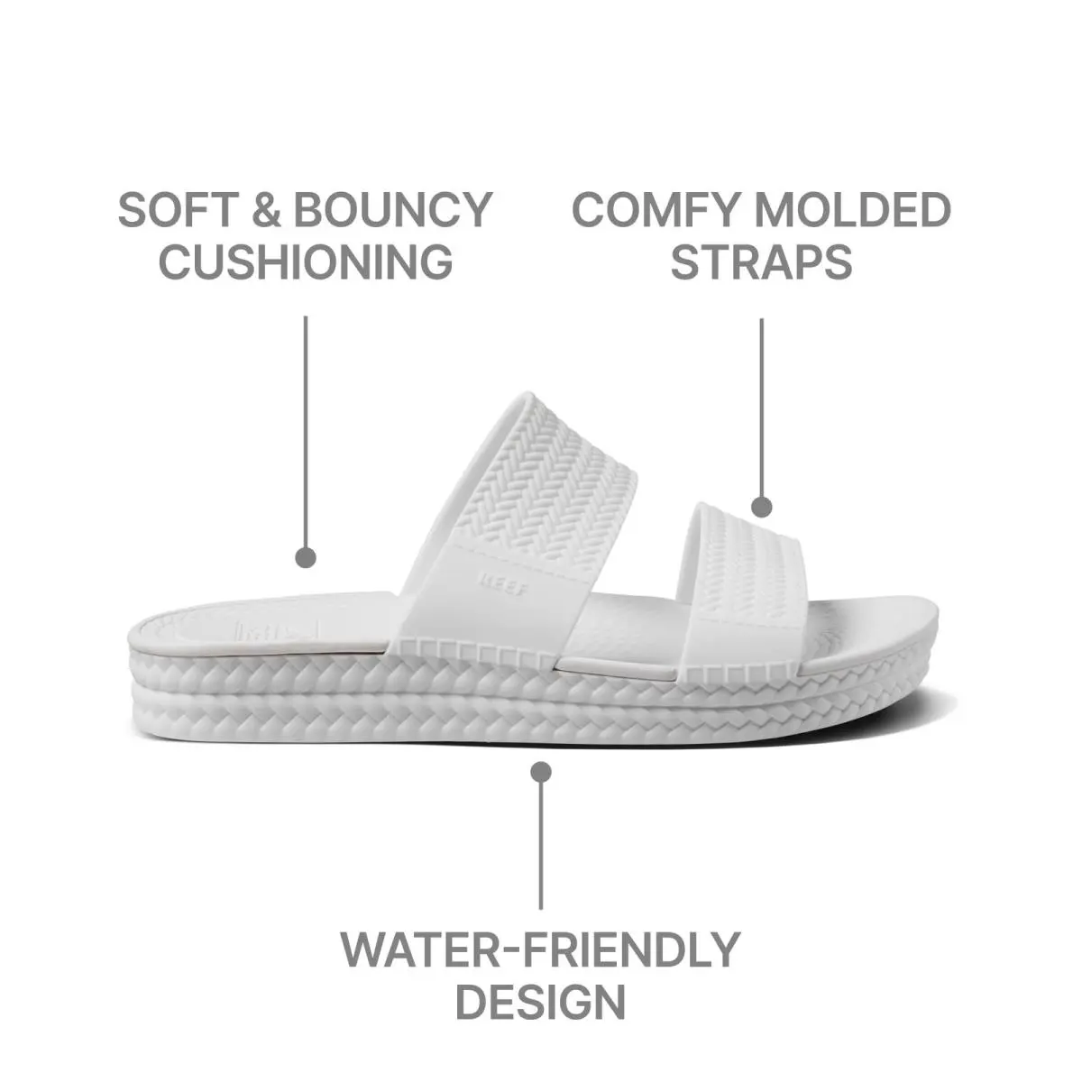 Reef shoes - Water Vista Slide - Water Vista Slide - Ci9077 - White (UPC: 195333817392) 3
