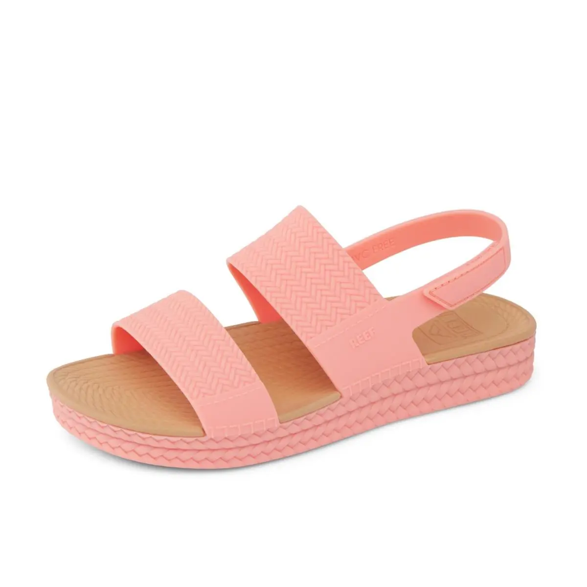 Reef Water Vista Womens Platform Sandal Water Friendly Adjustable Strap Burnt