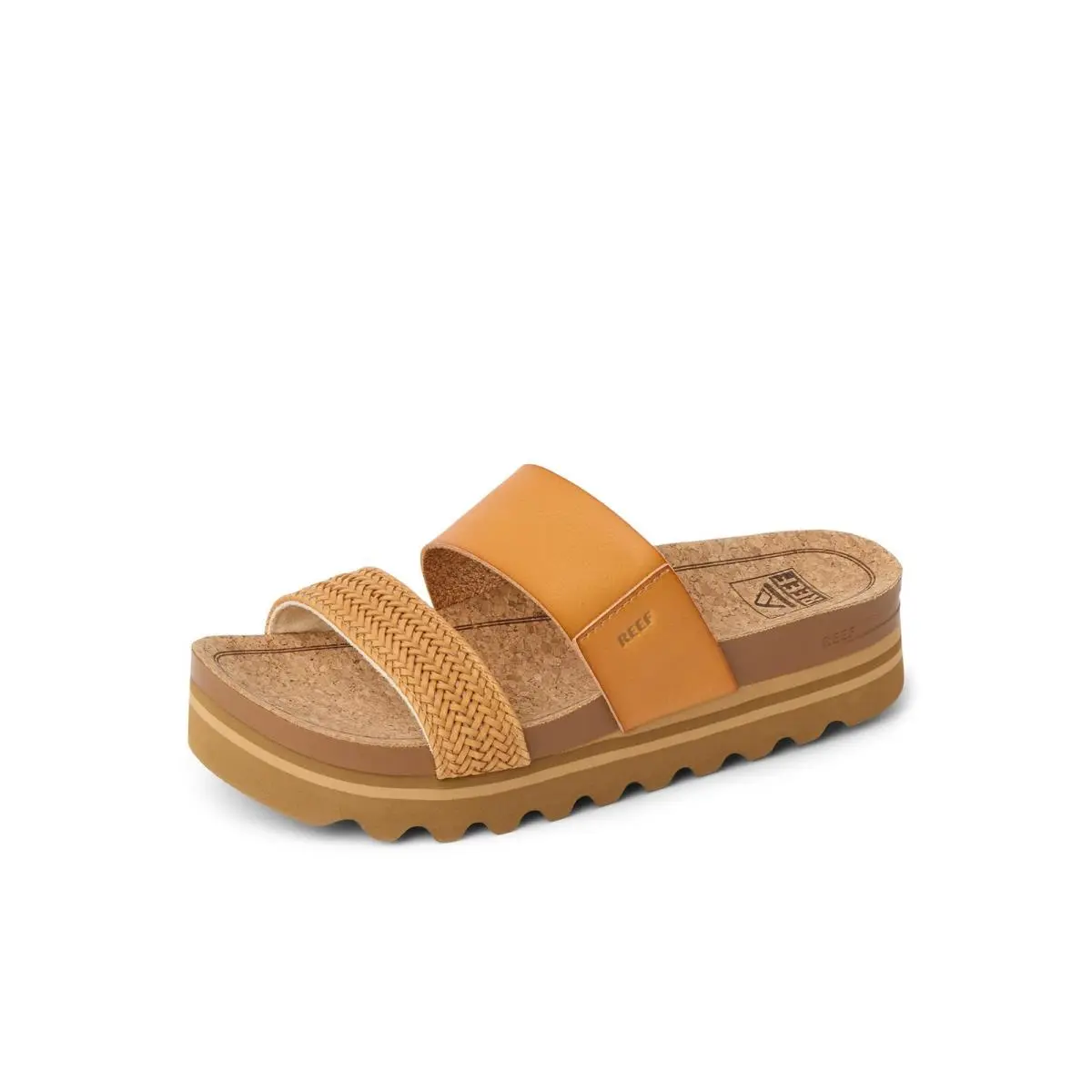 Reef Cushion Vista Hi Womens Sandal Natural Braid 7