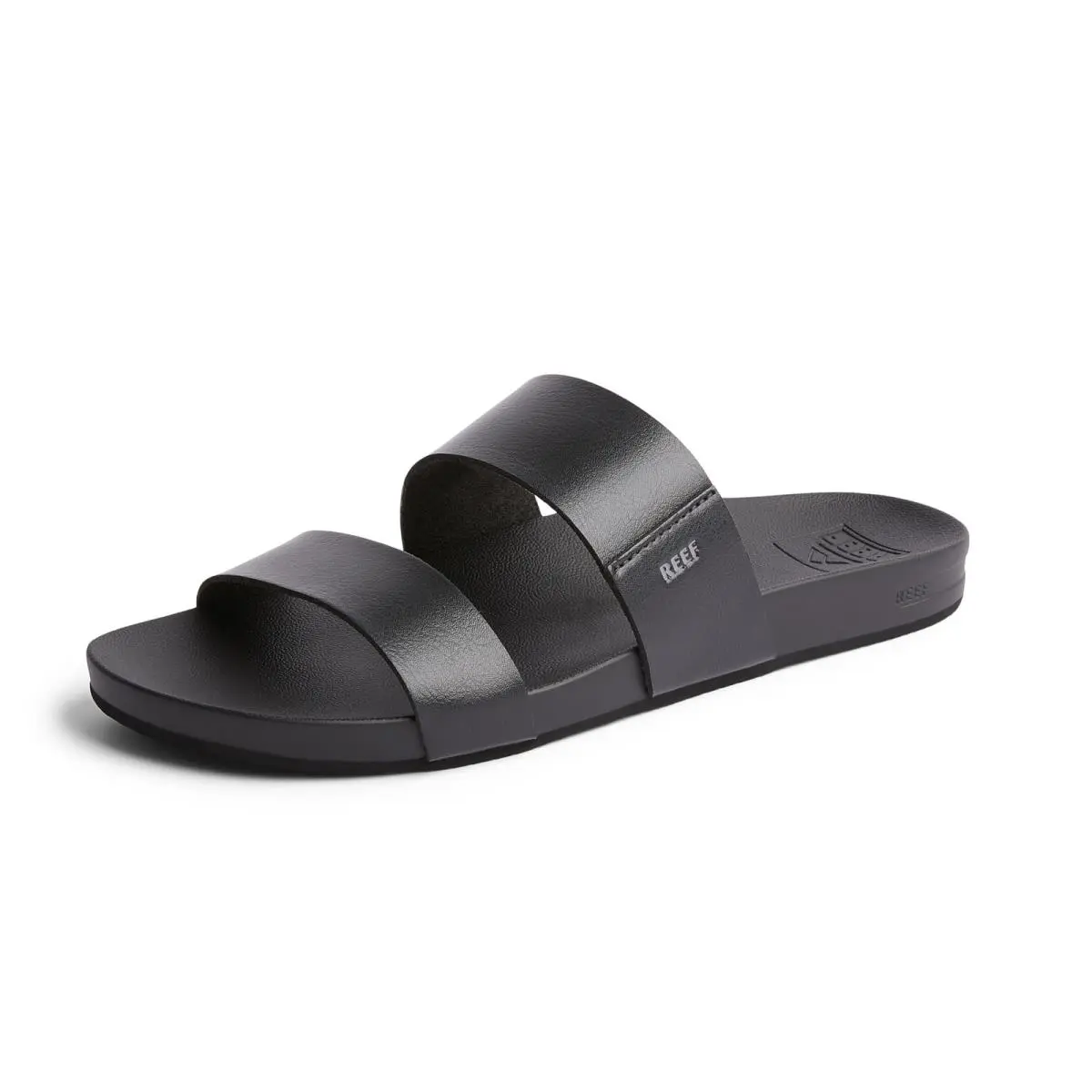 Reef Women`s Cushion Vista Slide Sandal Black 7.5