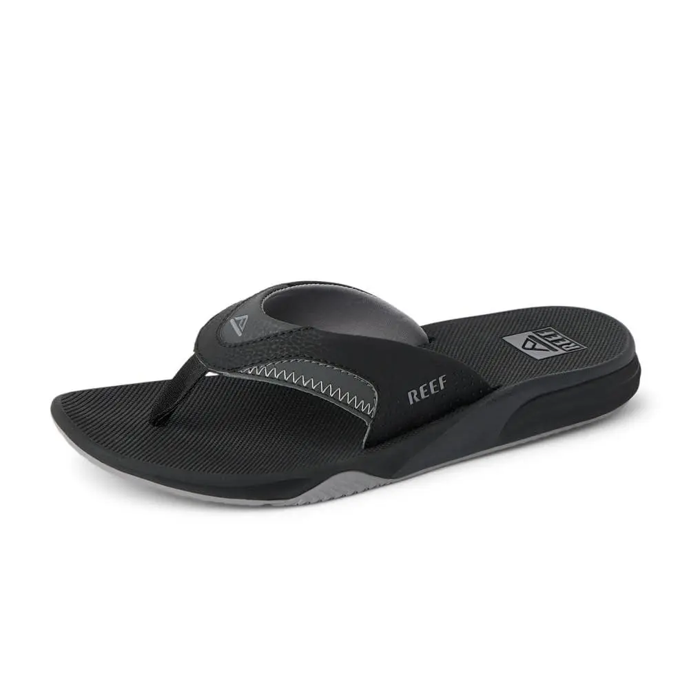 Cushion Fanning Mens Flip Flop Arch Support Durable Outsole 9 Black by Reef
