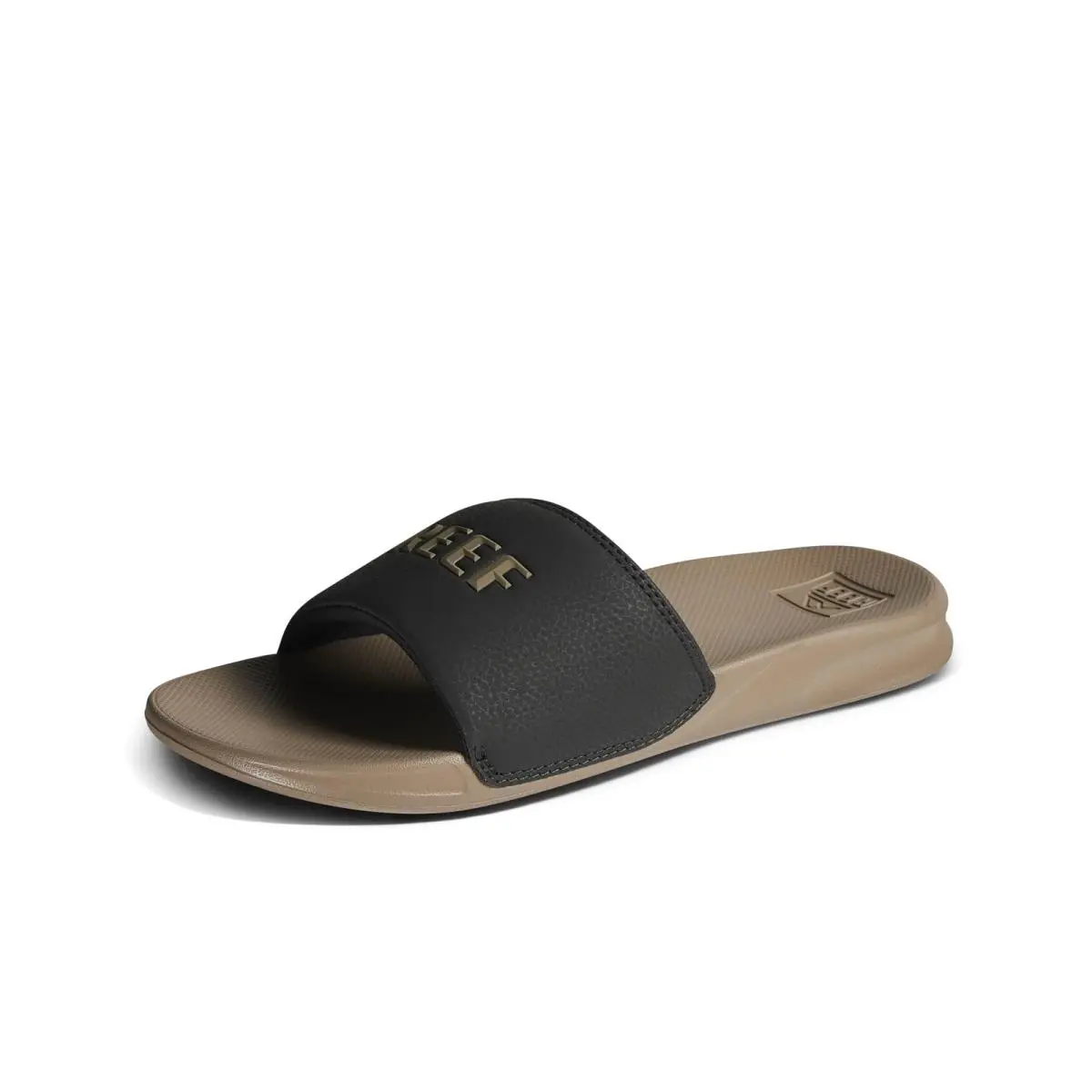 Reef One Slide Mens Sandal Lightweight Water Friendly Black/fossil 11