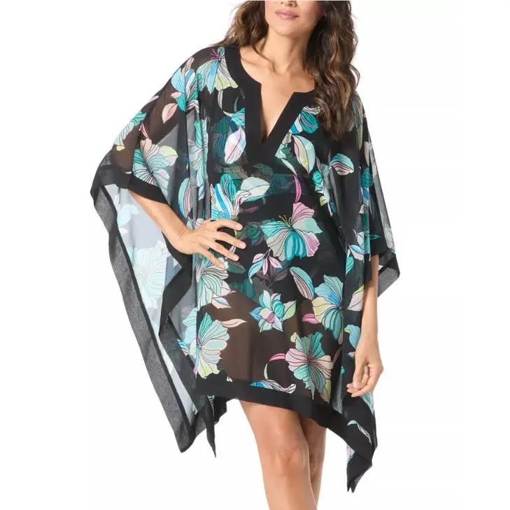 Coco Reef Women`s Contours Grand Chiffon Caftan Size L/xl 17330