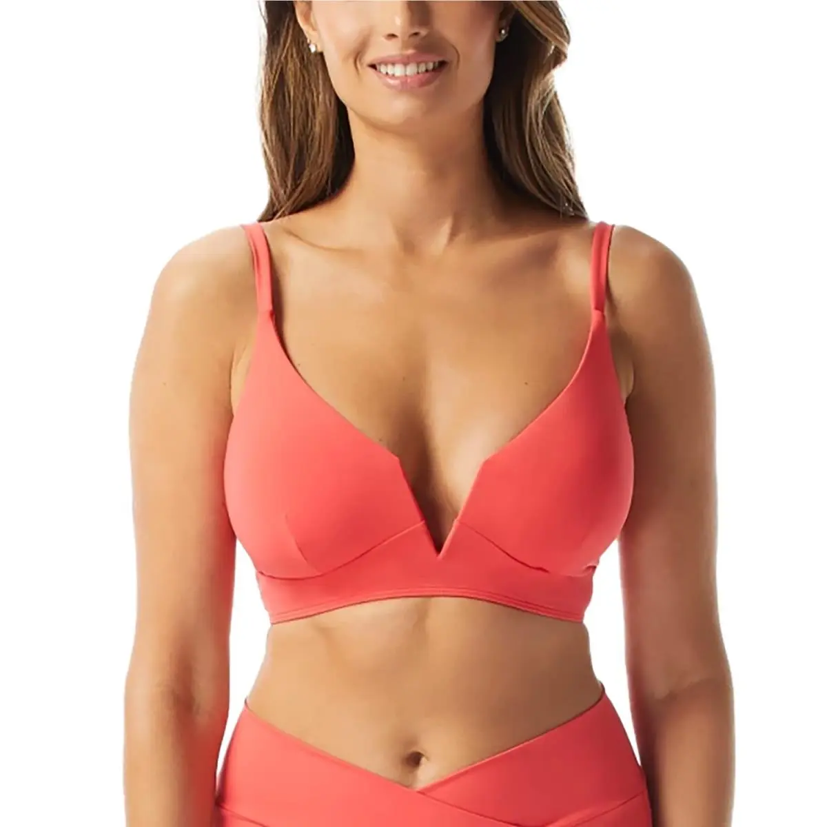 Coco Reef Women`s Astra Printed V-neck Bikini Top 36-38C