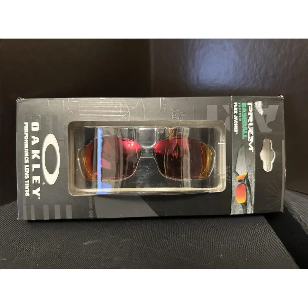 Oakley Flak Jacket Prizm Red Baseball Infield Replacement Lenses W Bag