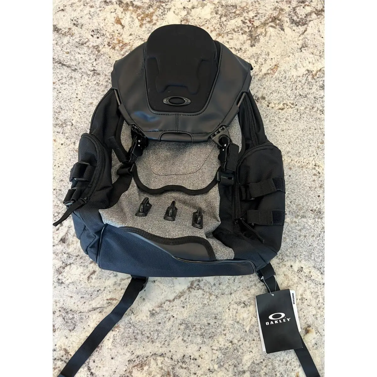 Oakley Bathroom Sink Backpack. Black Gray. Perfect