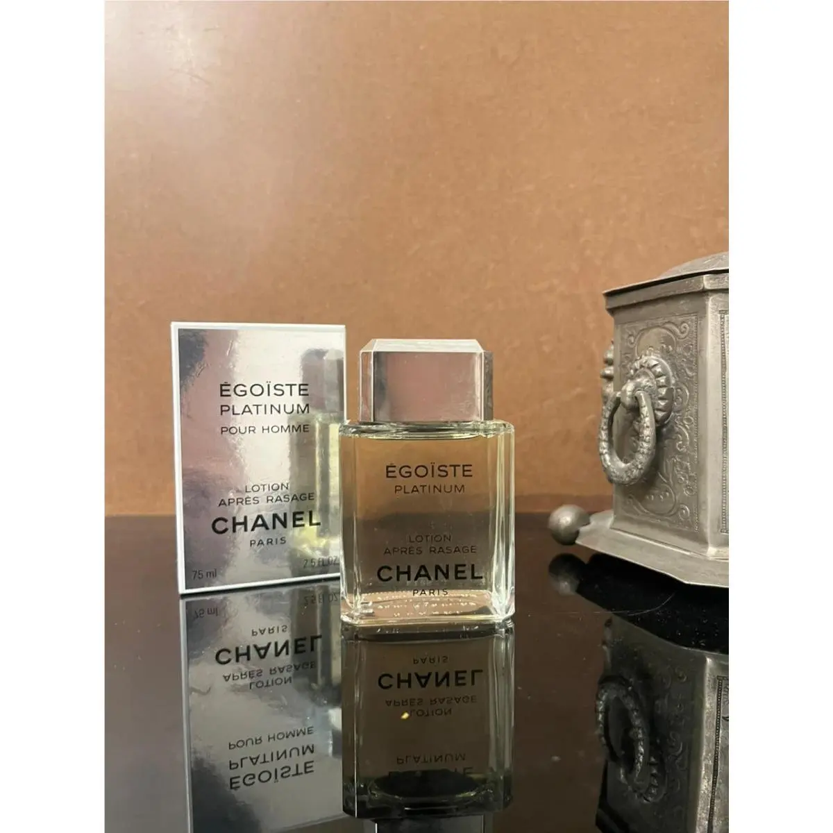 Vintage 2/1994 Chanel Egoiste Platinum Pour Homme 75 ml 2.5 oz Aftershave Splash