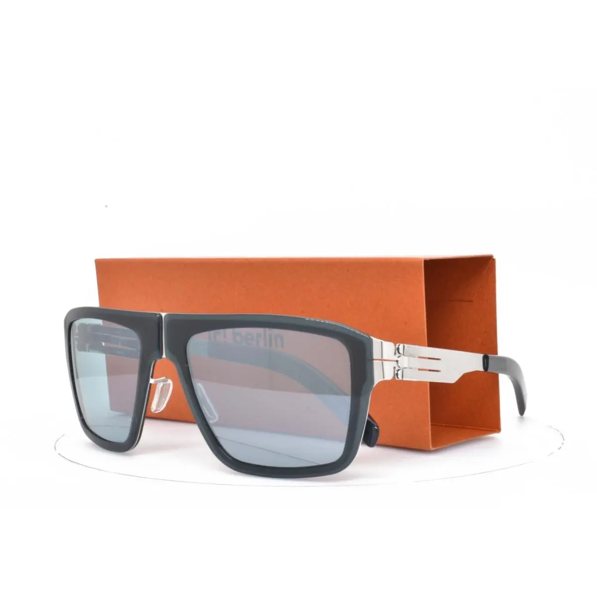 iC Berlin Sunglasses M13 Bjornsonstrabe Chrome Dark Teal 54-20-145 by ic! berlin