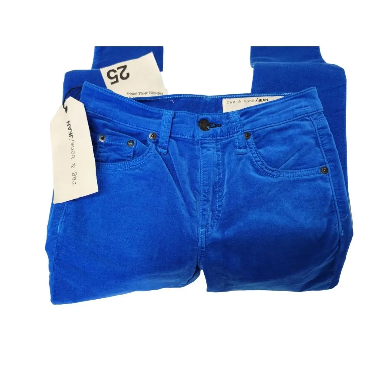 Rag Bone Blue High Rise Ankle Skinny Jeans Size 25 by Rag & Bone
