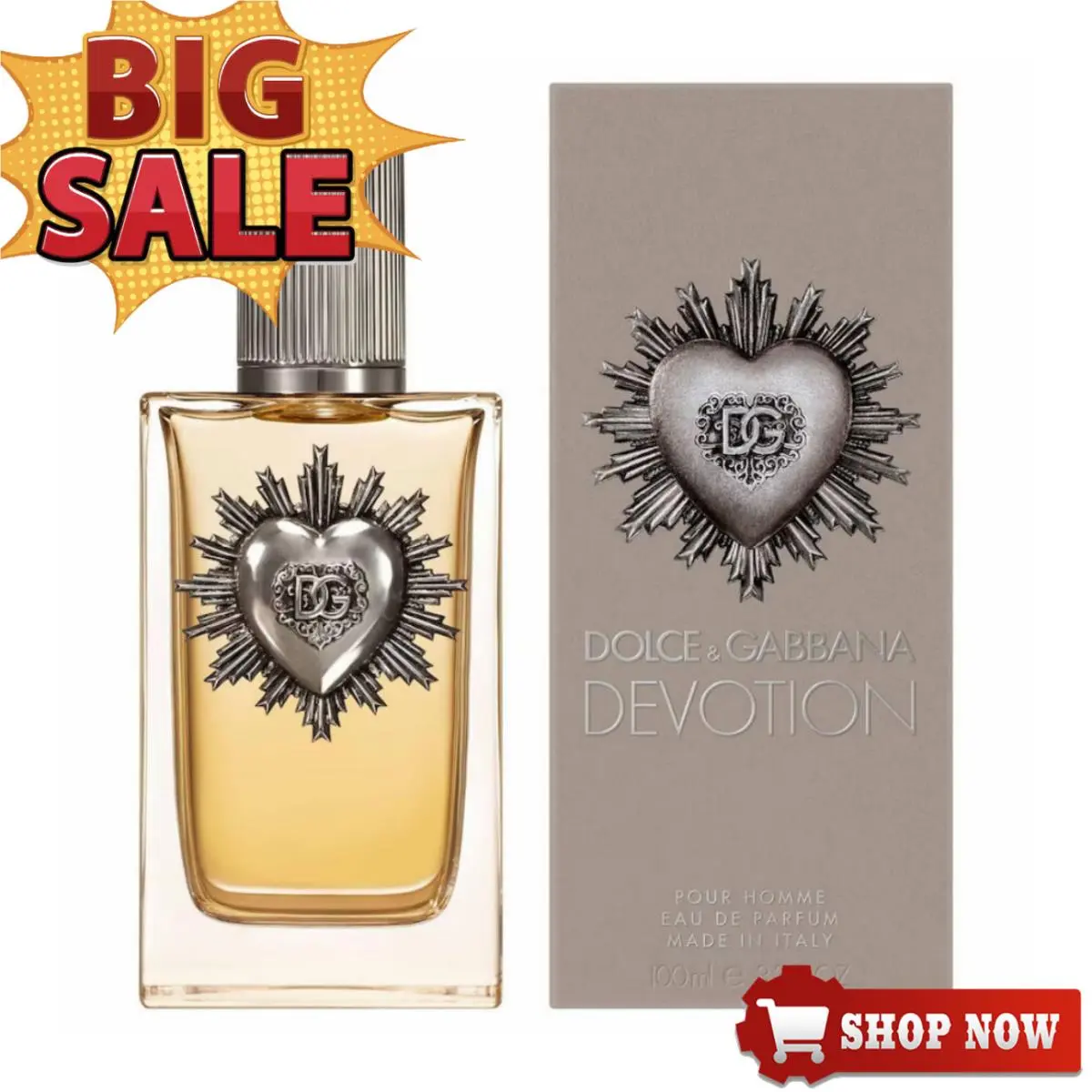 Dolce Gabbana Men`s Devotion Pour Homme Eau de Parfum 3.3 oz 100 ML