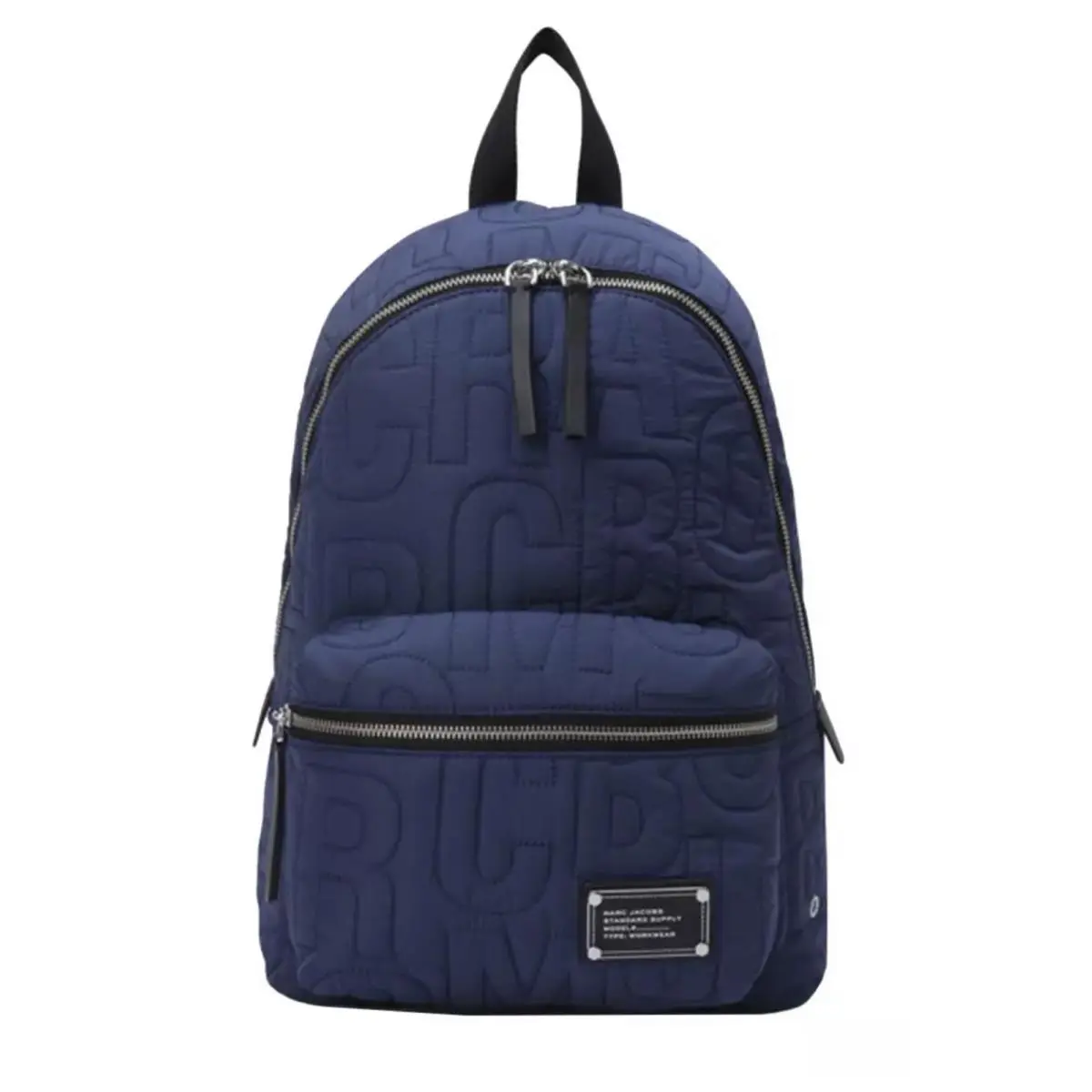 Marc Jacobs Nylon Jumbled Logo Workwear Backpack Bag in Azure Blue 4S4HBP001H02