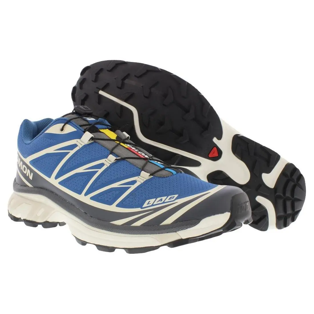 Salomon shoes - Dark Blue/Almond Milk/Asphalt, Main: Blue 3