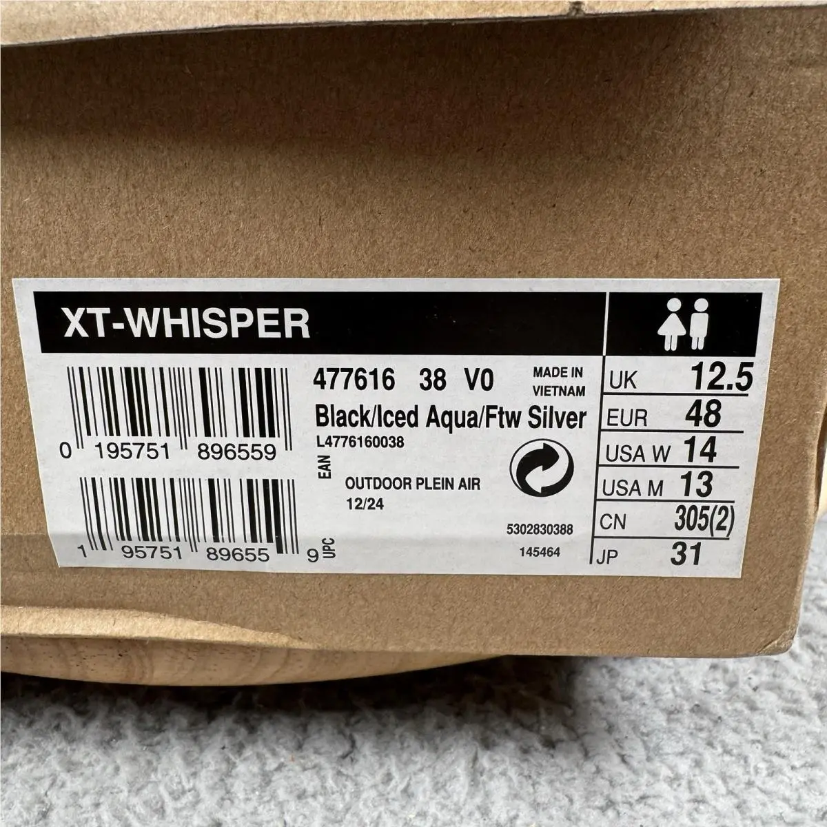 Salomon shoes - Salomon XT Whisper - Whisper - 477616 - Black 14